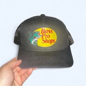Bass Pro Shops Black Cap with Yellow Logo